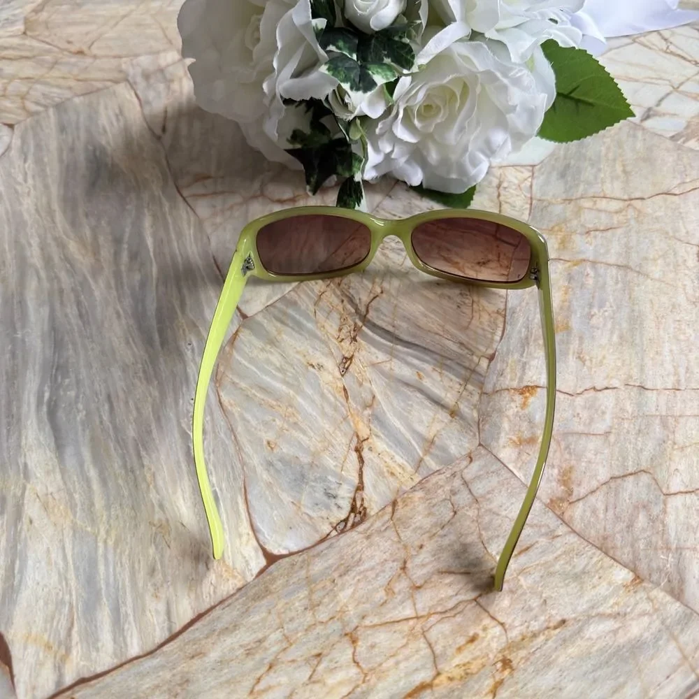 Women's Sunglasses Lime‎ Green Brown Lens Sporty Fashion Eyewear